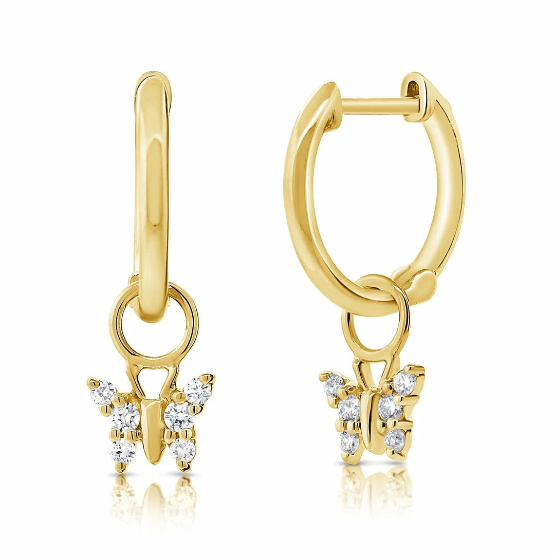 New π Sabrina Designs 14k Gold & Diamond Butterfly Earrings for π© women π 4 New π Sabrina Designs 14k Gold & Diamond Butterfly Earrings for π© women π - Image 2