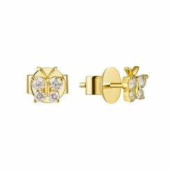 Promo 🤩 Sabrina Designs 14k Gold & Diamond Butterfly Stud Earrings for 👩 women 🛒