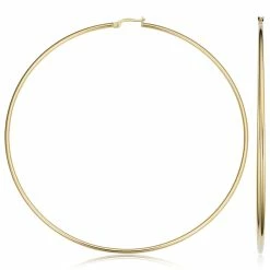 Cheap 🧨 Sabrina Designs 14k Gold Hoop Earrings - 90mm for 👩 women ⌛
