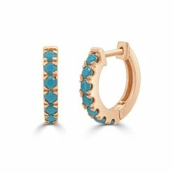 Top 10 🧨 Sabrina Designs 14k Gold & Turquoise Huggy Earrings for 👩 women 😍