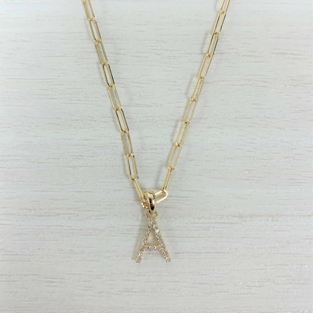 Buy ๐ Sabrina Designs 14k Gold & Diamond Paperclip Initial Necklace for ๐ฉ women ๐ 6 Buy ๐ Sabrina Designs 14k Gold & Diamond Paperclip Initial Necklace for ๐ฉ women ๐ - Image 4