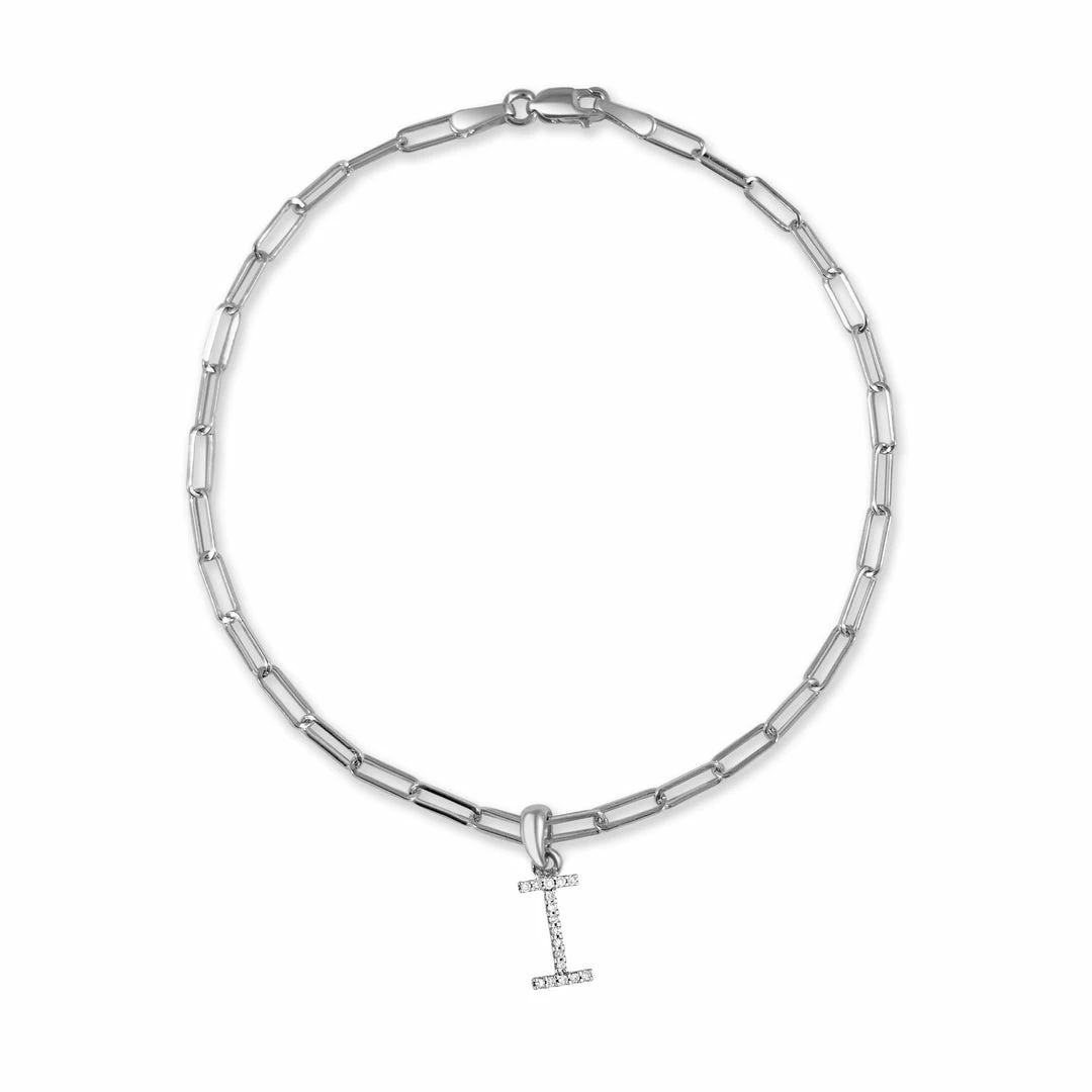 Brand new π― Sabrina Designs 14k White Gold & Diamond Initial Link Bracelet for π© women π 18 Brand new π― Sabrina Designs 14k White Gold & Diamond Initial Link Bracelet for π© women π - Image 16