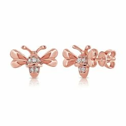 Coupon 🎁 Sabrina Designs 14k Gold & Diamond Bumble Bee Stud Earrings for 👩 women 🎁