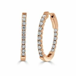 Best Sale 🔥 Sabrina Designs 14k Gold & Diamond Oval Hoop Earrings - 1'' for 👩 women 👏