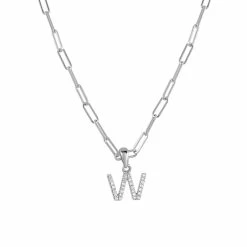 Outlet 🎁 Sabrina Designs 14k White Gold & Diamond Paperclip Initial Necklace for 👩 women 🥰 -Sabrina Designs Shop 27de10a8c6b840118a0db780add06a0d 1080x