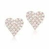 Cheap 🎁 Sabrina Designs 14k Gold & Diamond Heart Stud Earrings for 👩 women 👏