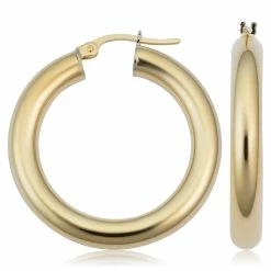 Cheap 👏 Sabrina Designs 14k Gold Tube Hoop Earrings for 👩 women 🥰