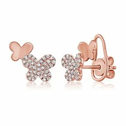 Best reviews of 🥰 Sabrina Designs 14k Gold & Diamond Double Butterfly Stud Earrings for 👩 women 👍