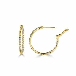 Outlet 🥰 Sabrina Designs 14k Gold & Diamond Hoop Earrings for 👩 women ⭐