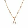 Outlet ✨ Sabrina Designs 14k Rose Gold & Diamond Paperclip Initial Necklace for 👩 women 🤩 -Sabrina Designs Shop 34057c620d2d4a55a27013945ff9f7a0 1080x