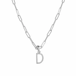 Outlet 🎁 Sabrina Designs 14k White Gold & Diamond Paperclip Initial Necklace for 👩 women 🥰 -Sabrina Designs Shop 371f4ce8caeb495aaa9a7b8f5fe30cb3 1080x