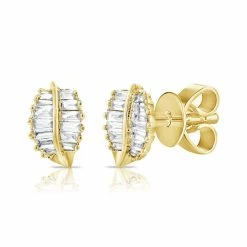 Hot Sale 🎁 Sabrina Designs 14k Gold & Baguette Diamond Leaf Stud Earrings for 👩 women 🌟 -Sabrina Designs Shop 3d3a5d25341d4754818db9baf6976198 1080x