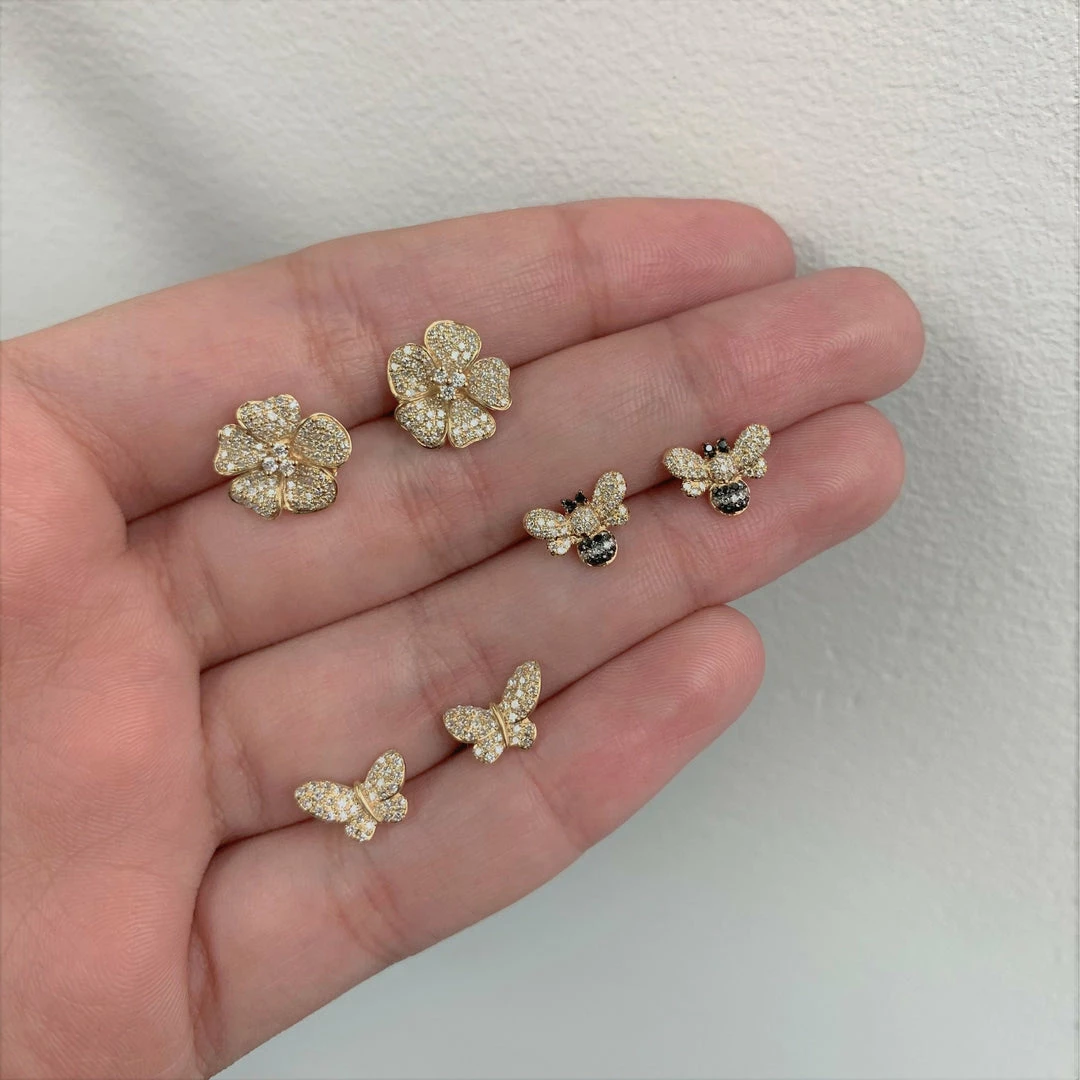 Coupon 🔔 Sabrina Designs 14k Gold & Diamond Flower Earrings for 👩 women 😍 5 Coupon 🔔 Sabrina Designs 14k Gold & Diamond Flower Earrings for 👩 women 😍 - Image 3