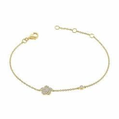 Best deal ⌛ Sabrina Designs 14k Gold & Diamond Flower Bracelet for 👩 women 🌟