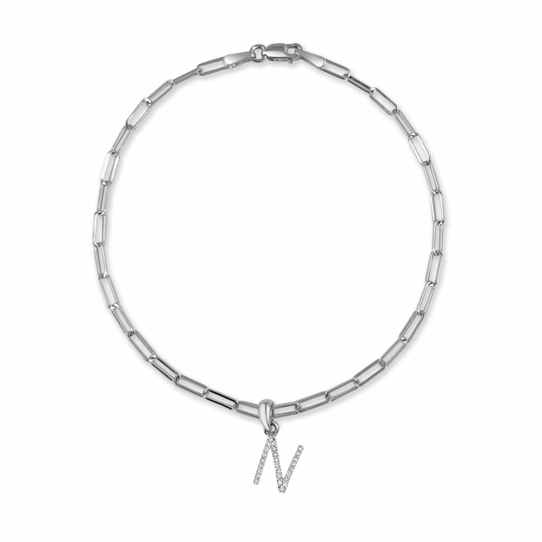 Brand new π― Sabrina Designs 14k White Gold & Diamond Initial Link Bracelet for π© women π 21 Brand new π― Sabrina Designs 14k White Gold & Diamond Initial Link Bracelet for π© women π - Image 19