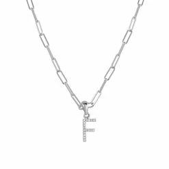 Outlet 🎁 Sabrina Designs 14k White Gold & Diamond Paperclip Initial Necklace for 👩 women 🥰 -Sabrina Designs Shop 494b266b1d974ce1a3e9a5e7f4621671 1080x