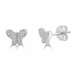 Deals 🌟 Sabrina Designs 14k Gold & Diamond Butterfly Studs for 👩 women 🔥