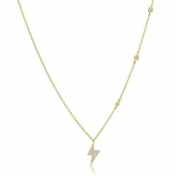 Cheap 🤩 Sabrina Designs 14k Gold & Diamond Lightning Bolt Necklace for 👩 women 🔥