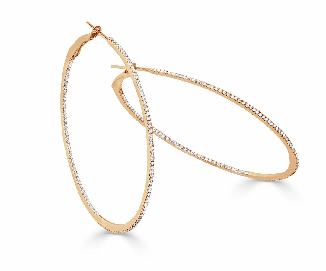 Best Sale π₯ Sabrina Designs 14k Gold & Diamond Skinny Hoop Earrings 2.5" for π© women π 3 Best Sale π₯ Sabrina Designs 14k Gold & Diamond Skinny Hoop Earrings 2.5" for π© women π