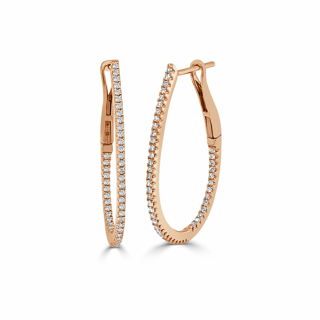 Cheapest ๐ Sabrina Designs 14k Gold & Diamond Skinny Hoop Earrings 1" for ๐ฉ women ๐งจ 4 Cheapest ๐ Sabrina Designs 14k Gold & Diamond Skinny Hoop Earrings 1" for ๐ฉ women ๐งจ - Image 2