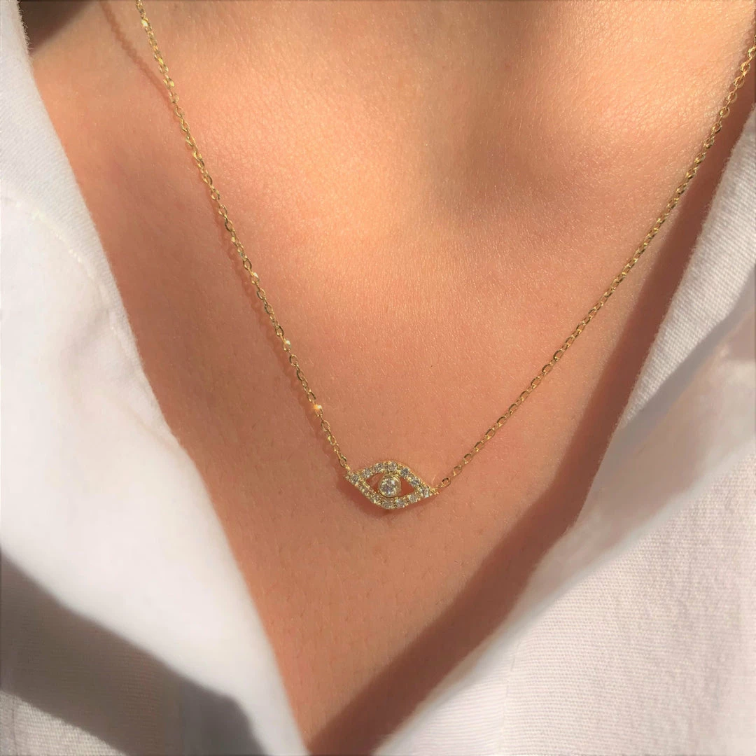 Deals β Sabrina Designs 14k Gold & Diamond Evil Eye Necklace for π© women π€© 6 Deals β Sabrina Designs 14k Gold & Diamond Evil Eye Necklace for π© women π€© - Image 4