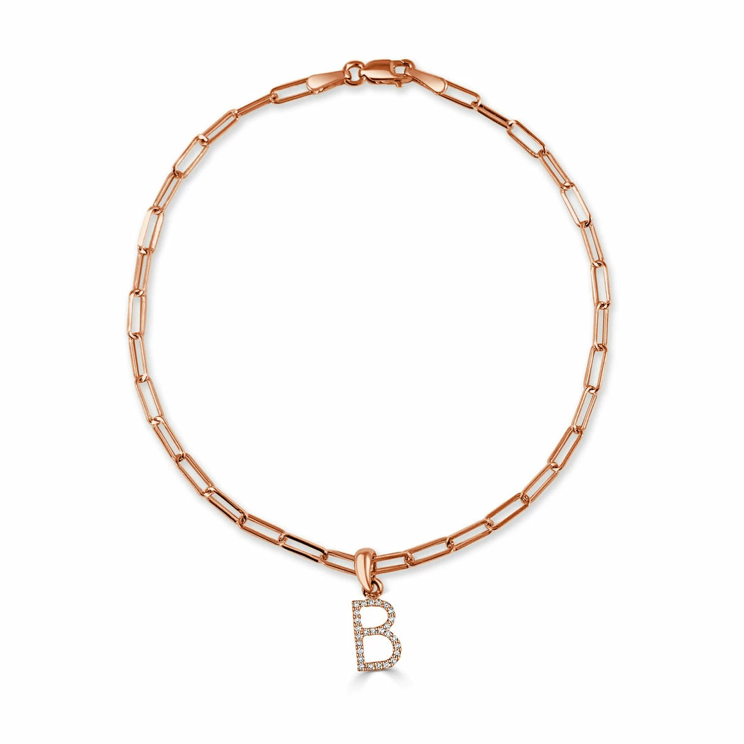 Discount ๐คฉ Sabrina Designs 14k Rose Gold & Diamond Initial Link Bracelet for ๐ฉ women ๐ฅ 3 Discount ๐คฉ Sabrina Designs 14k Rose Gold & Diamond Initial Link Bracelet for ๐ฉ women ๐ฅ