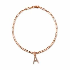 Best Sale 👏 Sabrina Designs 14k Rose Gold & Diamond Initial Link Bracelet for 👩 women 👏 -Sabrina Designs Shop 5b3d3345b2d44f4bb4df6d8d59248107 1080x