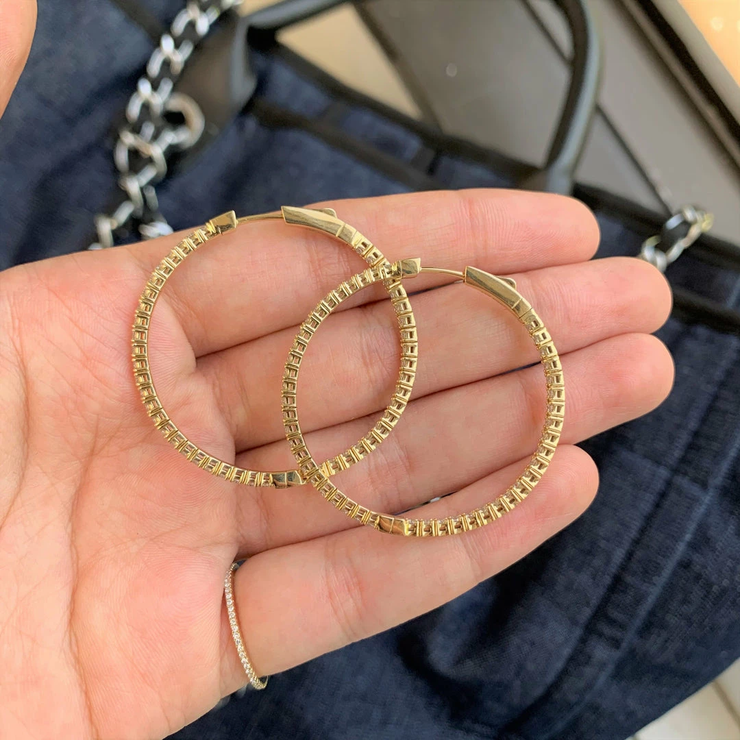 Promo ๐ Sabrina Designs 14k Gold & Diamond Flexible Hoops 1.5'' for ๐ฉ women ๐ 8 Promo ๐ Sabrina Designs 14k Gold & Diamond Flexible Hoops 1.5'' for ๐ฉ women ๐ - Image 6