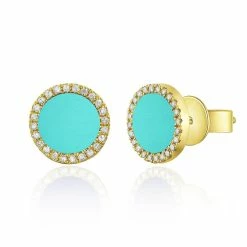 Hot Sale 🌟 Sabrina Designs 14k Gold & Diamond Turquoise Stud Earrings for 👩 women 😍 -Sabrina Designs Shop 651cac77db8548048bbbd25feee79aae 1080x