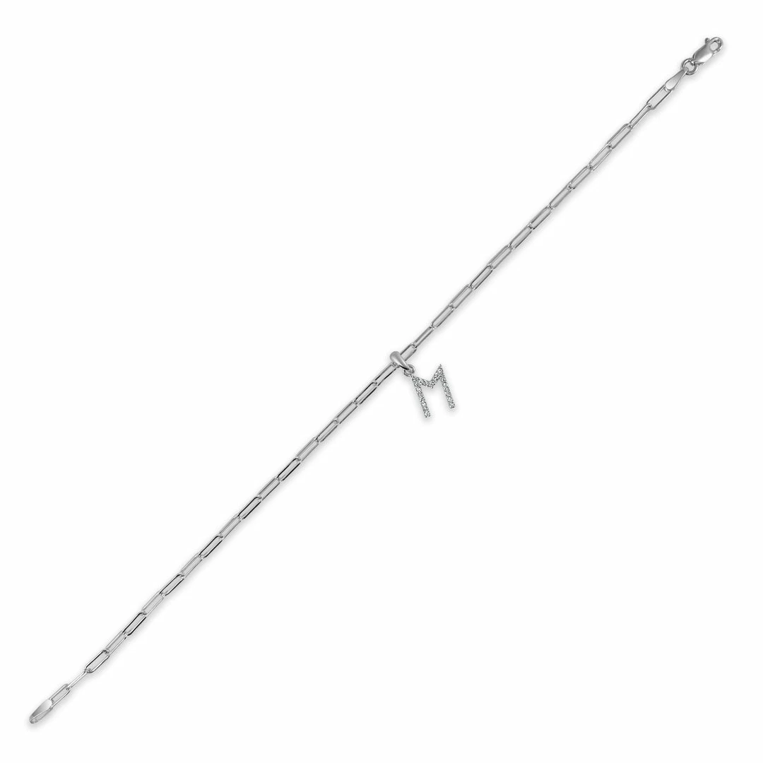 Brand new π― Sabrina Designs 14k White Gold & Diamond Initial Link Bracelet for π© women π 6 Brand new π― Sabrina Designs 14k White Gold & Diamond Initial Link Bracelet for π© women π - Image 4