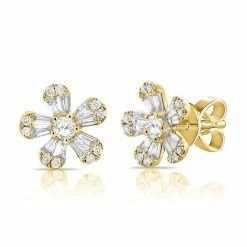 Buy 💯 Sabrina Designs 14k Gold & Diamond Baguette Flower Stud Earrings for 👩 women 🌟 -Sabrina Designs Shop 6686ea73610246cbade2c6781b2d3e00 1080x