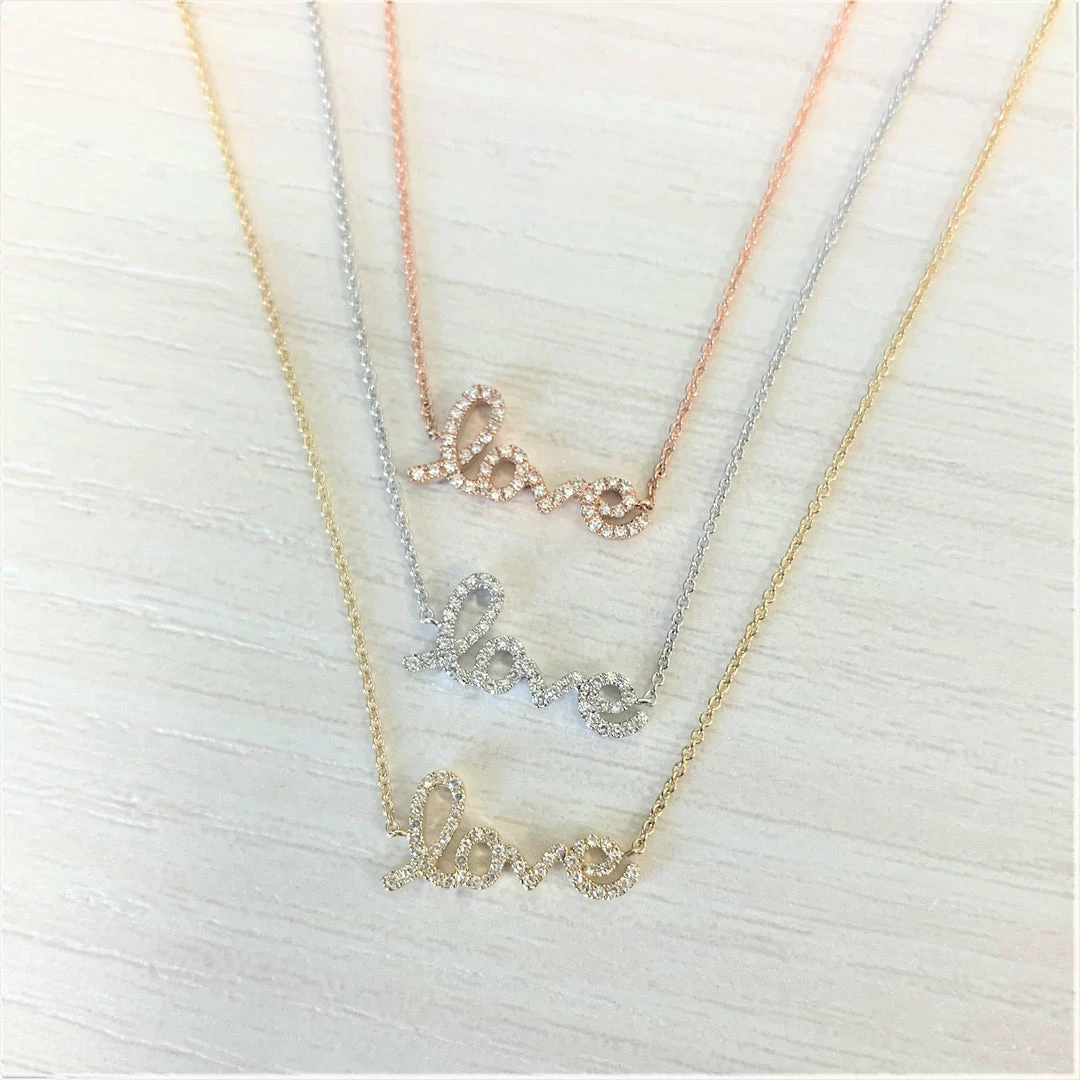 Promo π Sabrina Designs 14k Gold & Diamond Script Love Necklace for π© women β 6 Promo π Sabrina Designs 14k Gold & Diamond Script Love Necklace for π© women β - Image 4