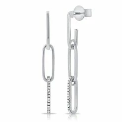 Best reviews of ❤️ Sabrina Designs 14k Gold & Diamond Drop Link Earrings for 👩 women 👏