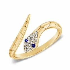 Outlet 🎁 Sabrina Designs 14k Gold & Diamond Snake Ring for 👩 women 🔥