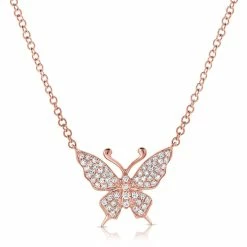 Deals ❤️ Sabrina Designs 14k Gold & Diamond Butterfly Necklace for 👩 women 🎉
