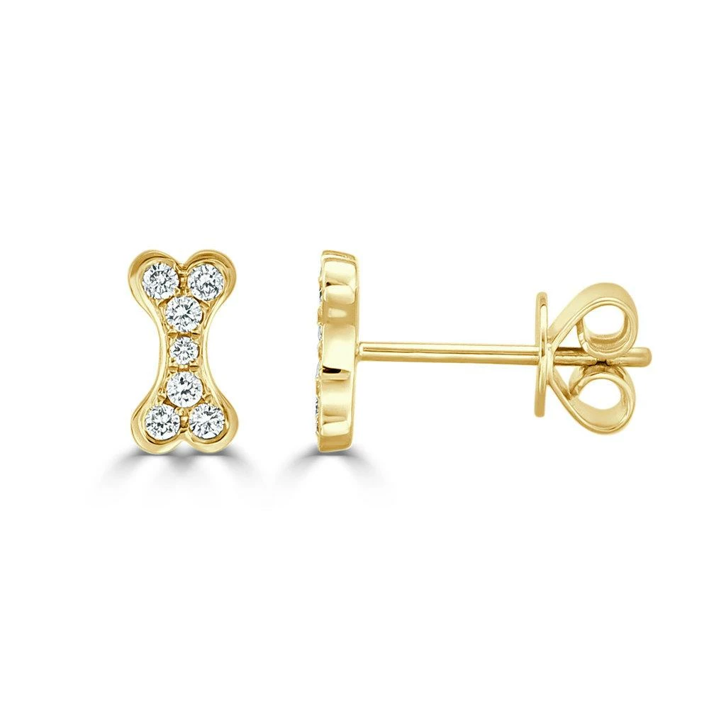 Wholesale π Sabrina Designs 14k Gold & Diamond π Dog Bone Stud Earrings for π© women π 6 Wholesale π Sabrina Designs 14k Gold & Diamond π Dog Bone Stud Earrings for π© women π - Image 4