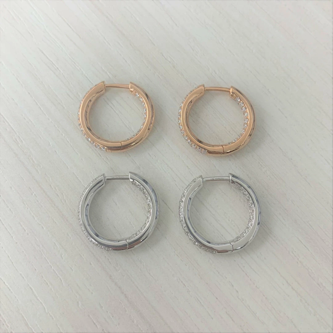 Buy ๐ Sabrina Designs 14k Gold & Diamond Pave Hoop Earrings for ๐ฉ women ๐ฅ 6 Buy ๐ Sabrina Designs 14k Gold & Diamond Pave Hoop Earrings for ๐ฉ women ๐ฅ - Image 4