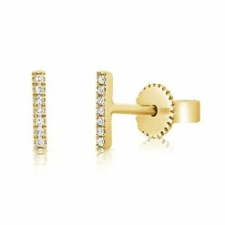 Wholesale ✔️ Sabrina Designs 14k Gold & Diamond Bar Stud Earrings for 👩 women 🥰