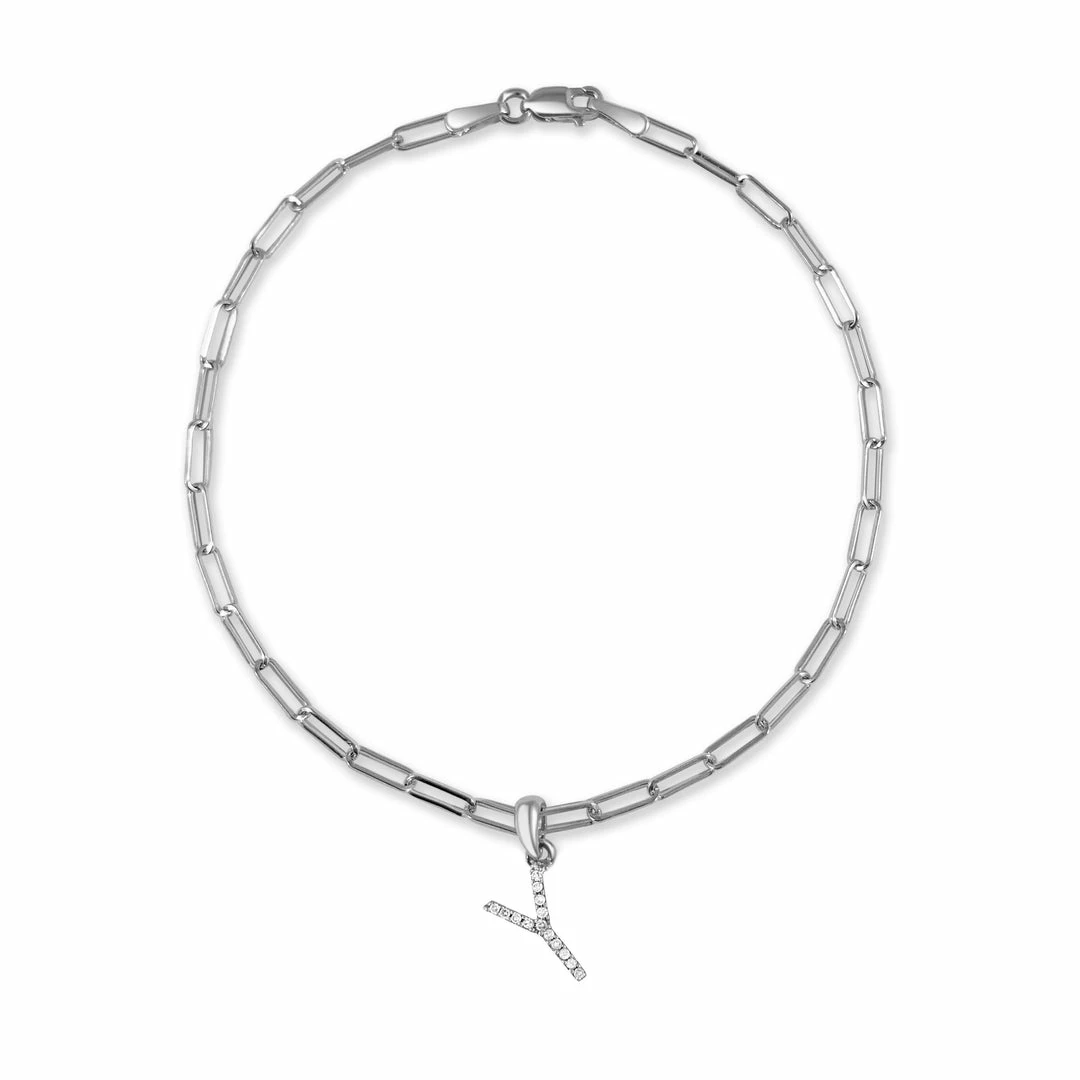 Brand new π― Sabrina Designs 14k White Gold & Diamond Initial Link Bracelet for π© women π 10 Brand new π― Sabrina Designs 14k White Gold & Diamond Initial Link Bracelet for π© women π - Image 8