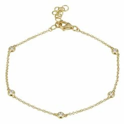 Hot Sale ๐ Sabrina Designs 14k Gold & Diamond Bezel Station Bracelet for ๐ฉ women ๐