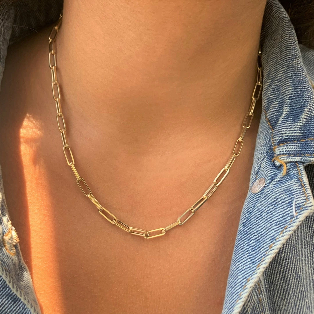 Discount π Sabrina Designs 14k Gold Paperclip Link Necklace for π© women π 4 Discount π Sabrina Designs 14k Gold Paperclip Link Necklace for π© women π - Image 2