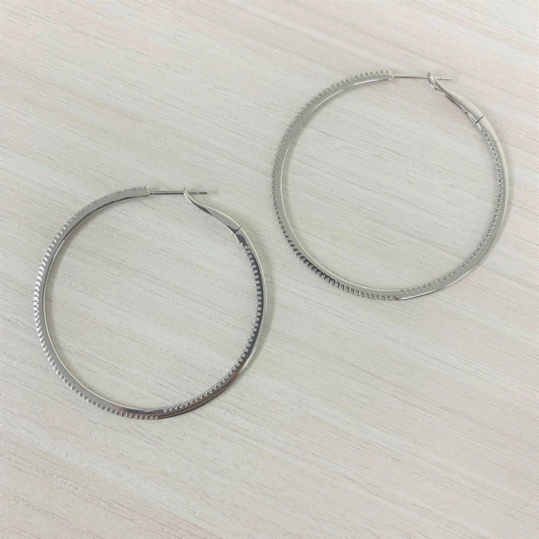 Buy ๐ Sabrina Designs 14k Gold & Diamond Skinny Hoop Earrings 1-3/4" for ๐ฉ women ๐ 4 Buy ๐ Sabrina Designs 14k Gold & Diamond Skinny Hoop Earrings 1-3/4" for ๐ฉ women ๐ - Image 2