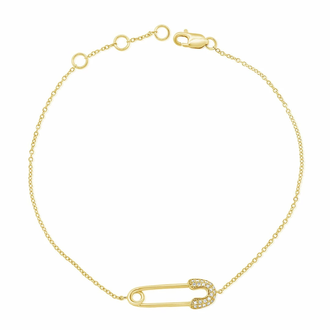 Outlet π₯° Sabrina Designs 14k Gold & Diamond Safety Pin Bracelet for π© women π 4 Outlet π₯° Sabrina Designs 14k Gold & Diamond Safety Pin Bracelet for π© women π - Image 2