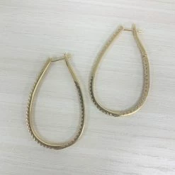 Promo 🛒 Sabrina Designs 14k Gold & Diamond Pear Shape Hoop Earrings - 1.75'' for 👩 women 🥰 -Sabrina Designs Shop 9dd8b586898544c2832e24a1b4e7f5bb 1cc908d5 4cfd 4012 8ede a3cdfa370864 1080x
