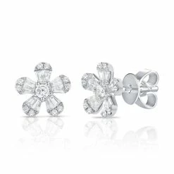 Best Pirce 🔔 Sabrina Designs 14k Gold & Diamond Baguette Flower Stud Earrings for 👩 women 🌟 -Sabrina Designs Shop a2df93847ce14b2a8df743575fbd3e90 1080x