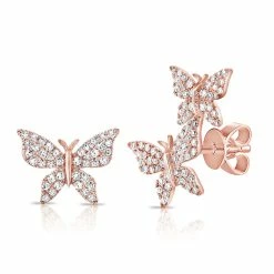 Wholesale 🎉 Sabrina Designs 14k Gold Diamond Butterfly Earring for 👩 women 😉