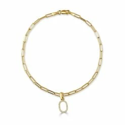 Outlet 👍 Sabrina Designs 14k Gold & Diamond Initial Link Bracelet for 👩 women 😀
