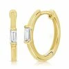 Top 10 🔔 Sabrina Designs 14k Gold & Diamond Baguette Huggy Earrings for 👩 women 👏