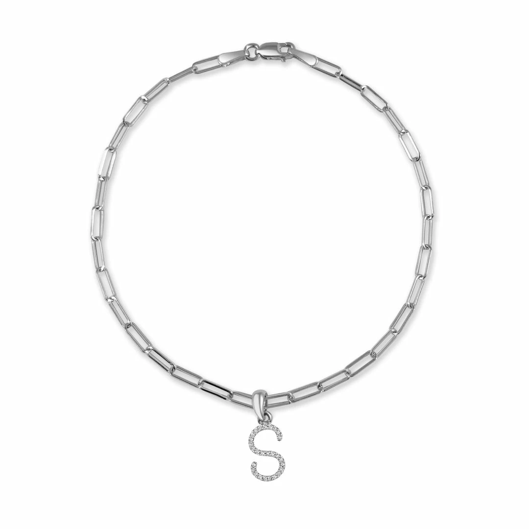 Brand new π― Sabrina Designs 14k White Gold & Diamond Initial Link Bracelet for π© women π 22 Brand new π― Sabrina Designs 14k White Gold & Diamond Initial Link Bracelet for π© women π - Image 20