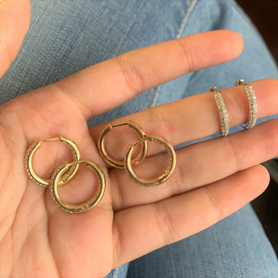 Buy ๐ Sabrina Designs 14k Gold & Diamond Pave Hoop Earrings for ๐ฉ women ๐ฅ 4 Buy ๐ Sabrina Designs 14k Gold & Diamond Pave Hoop Earrings for ๐ฉ women ๐ฅ - Image 2